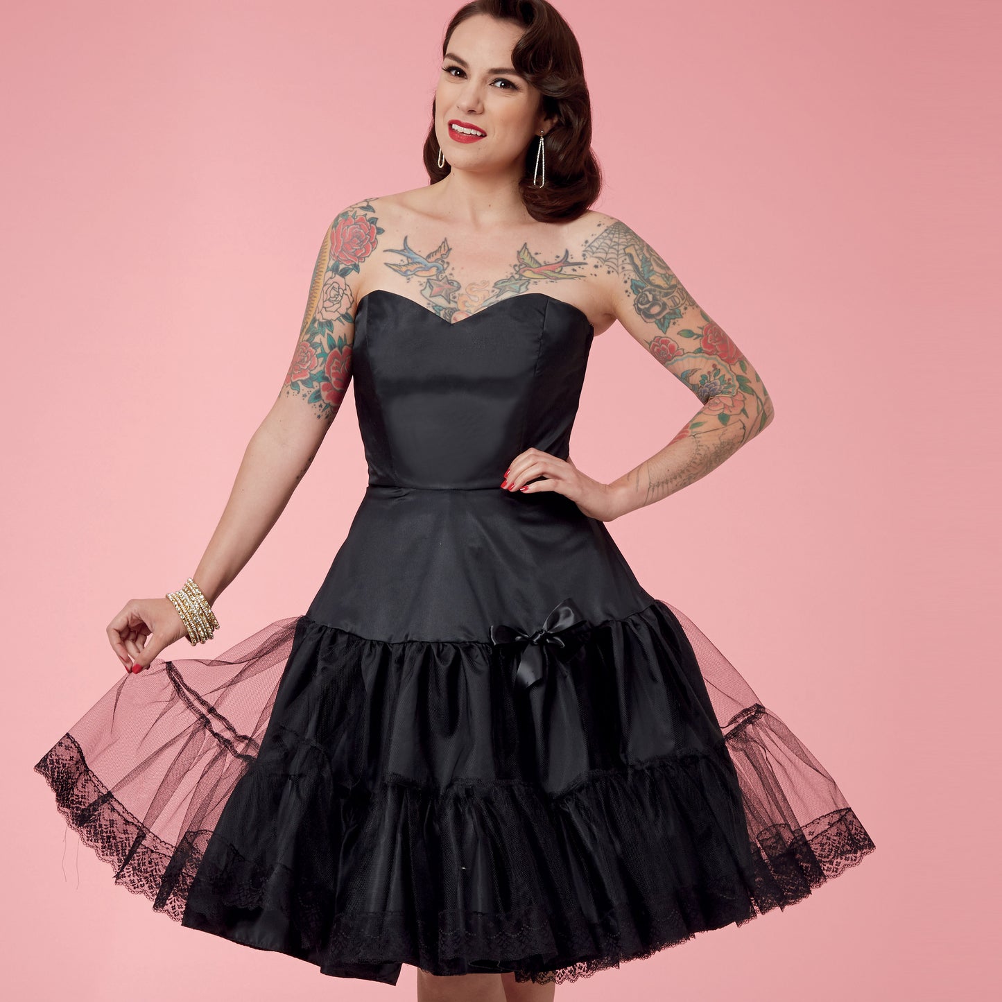 Simplicity Pattern 9293 Misses' Full Slip & Petticoat