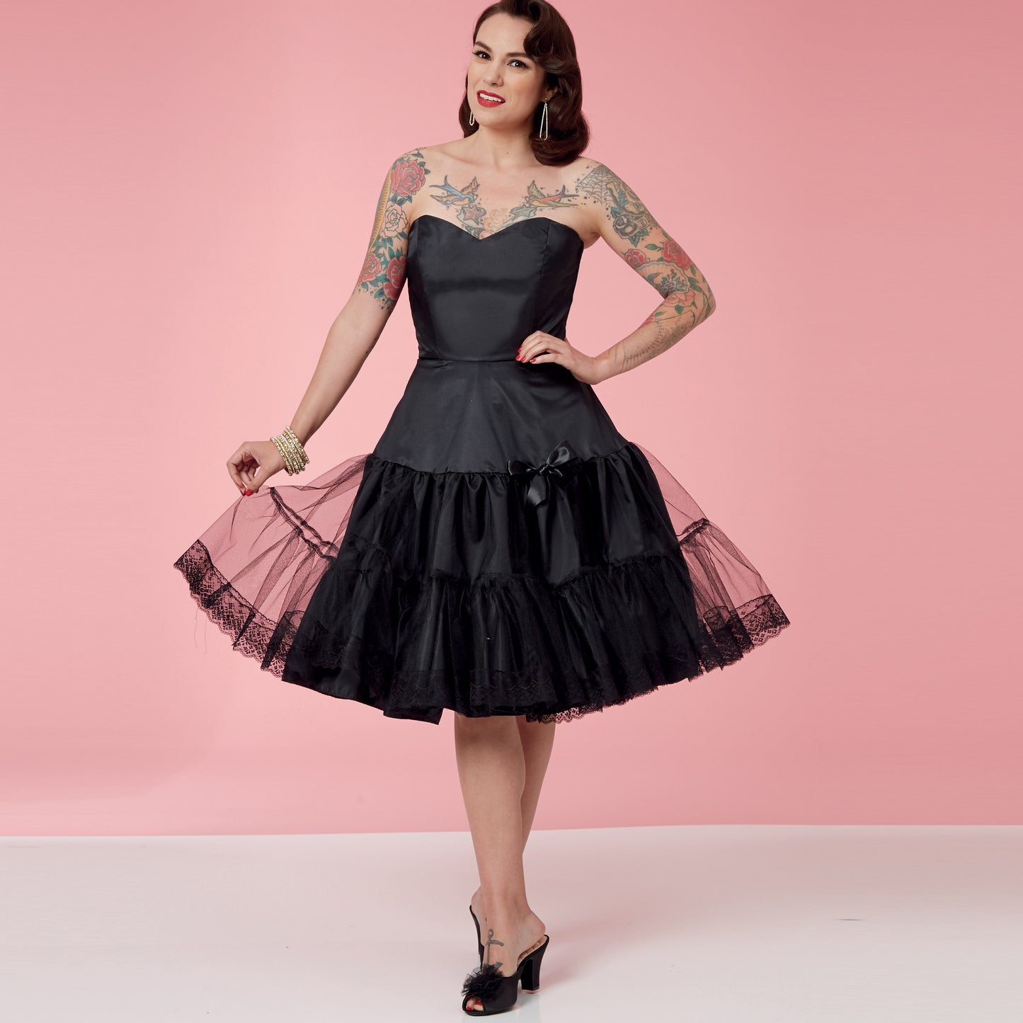 Simplicity Pattern 9293 Misses' Full Slip & Petticoat
