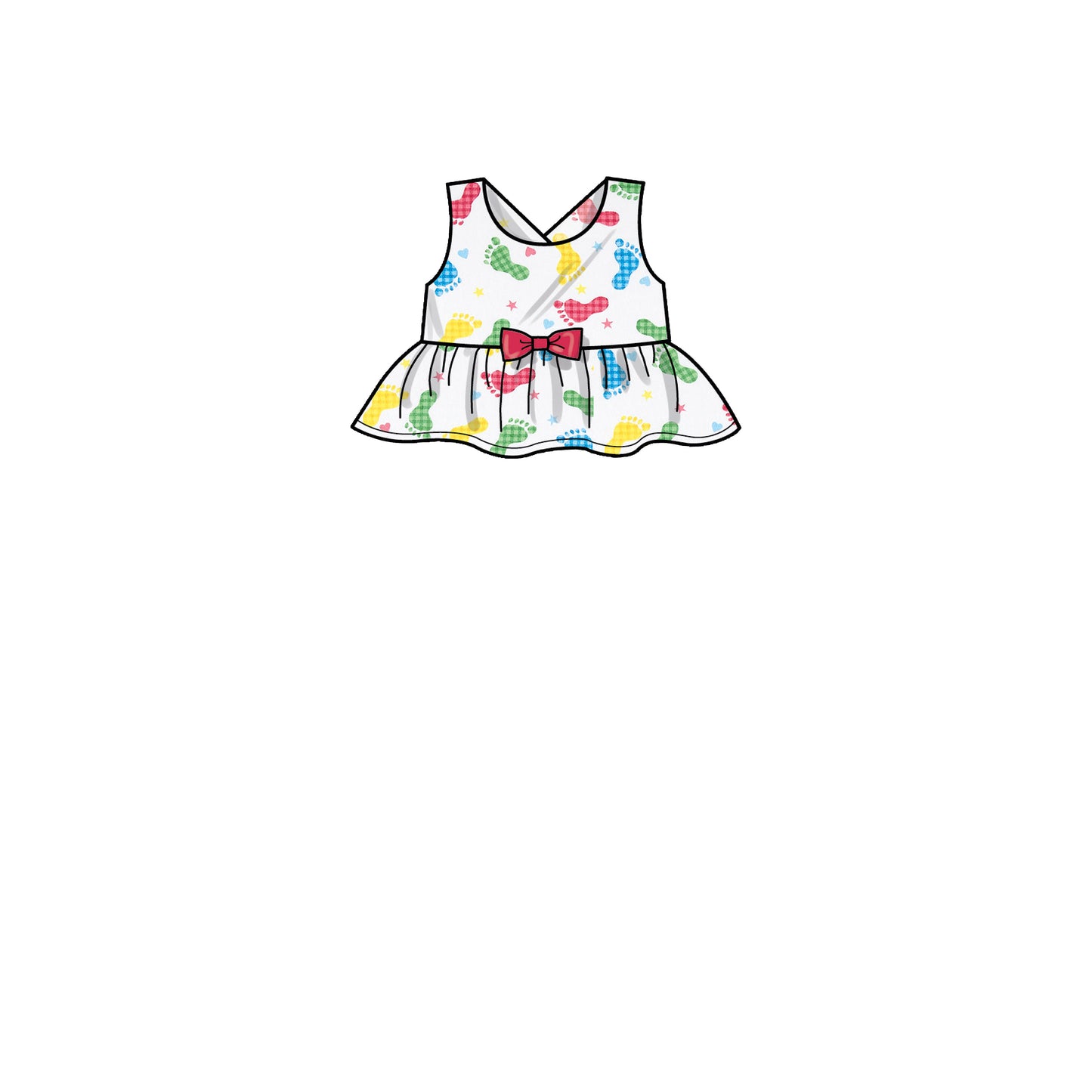 Simplicity Pattern 9319 Toddlers' Criss-Cross Top, Dresses, Rompers and Panties