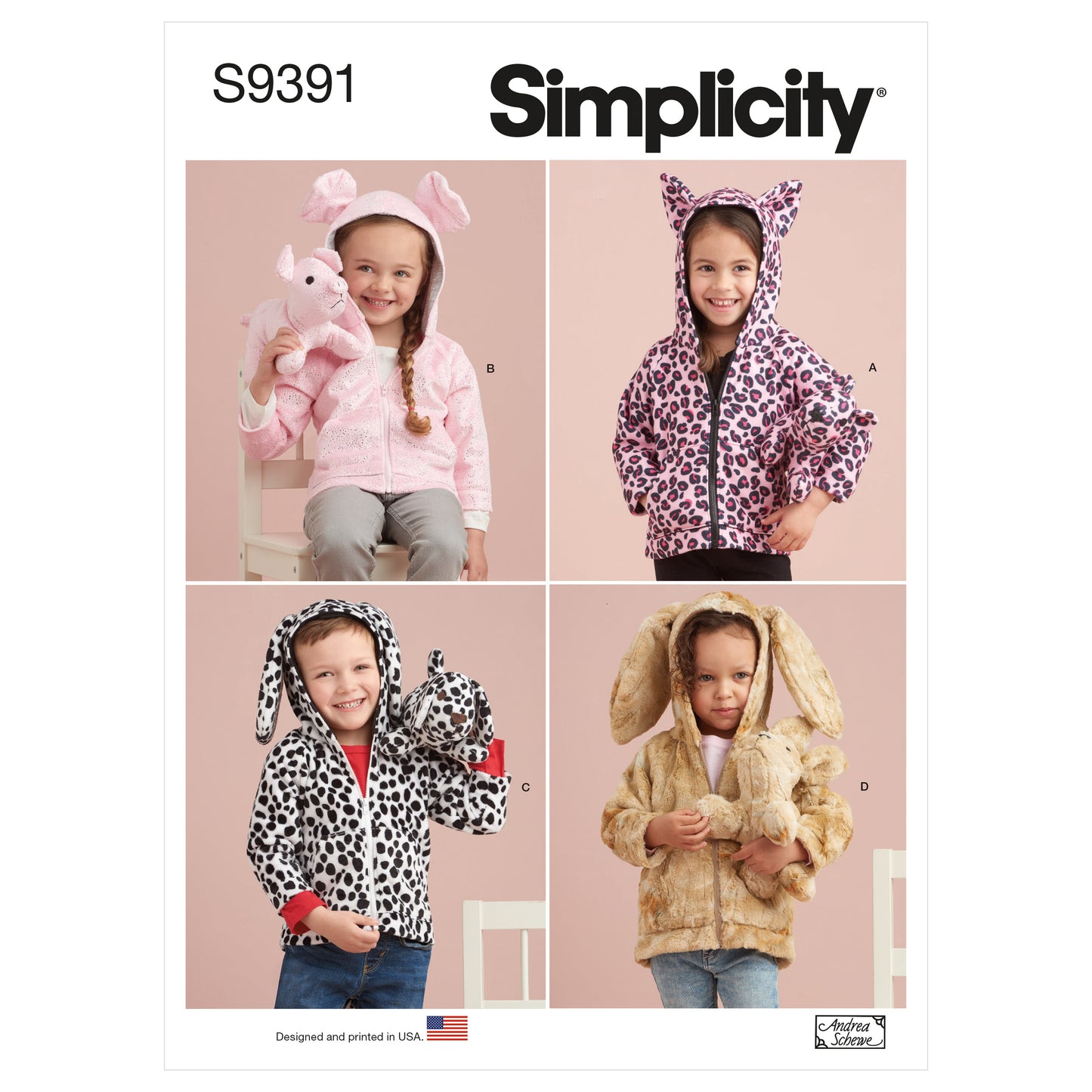 Simplicity SS9391 Toddler's Jacket & Plush