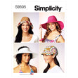 Simplicity SS9505 Hats In Four Styles
