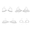 Simplicity SS9505 Hats In Four Styles