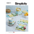 Simplicity SS9511 Mug & Tea Bag Case, Cozy