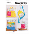 Simplicity SS9513 Backpack, Pillow, Organizer