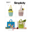Simplicity SS9517 Shopping Bags