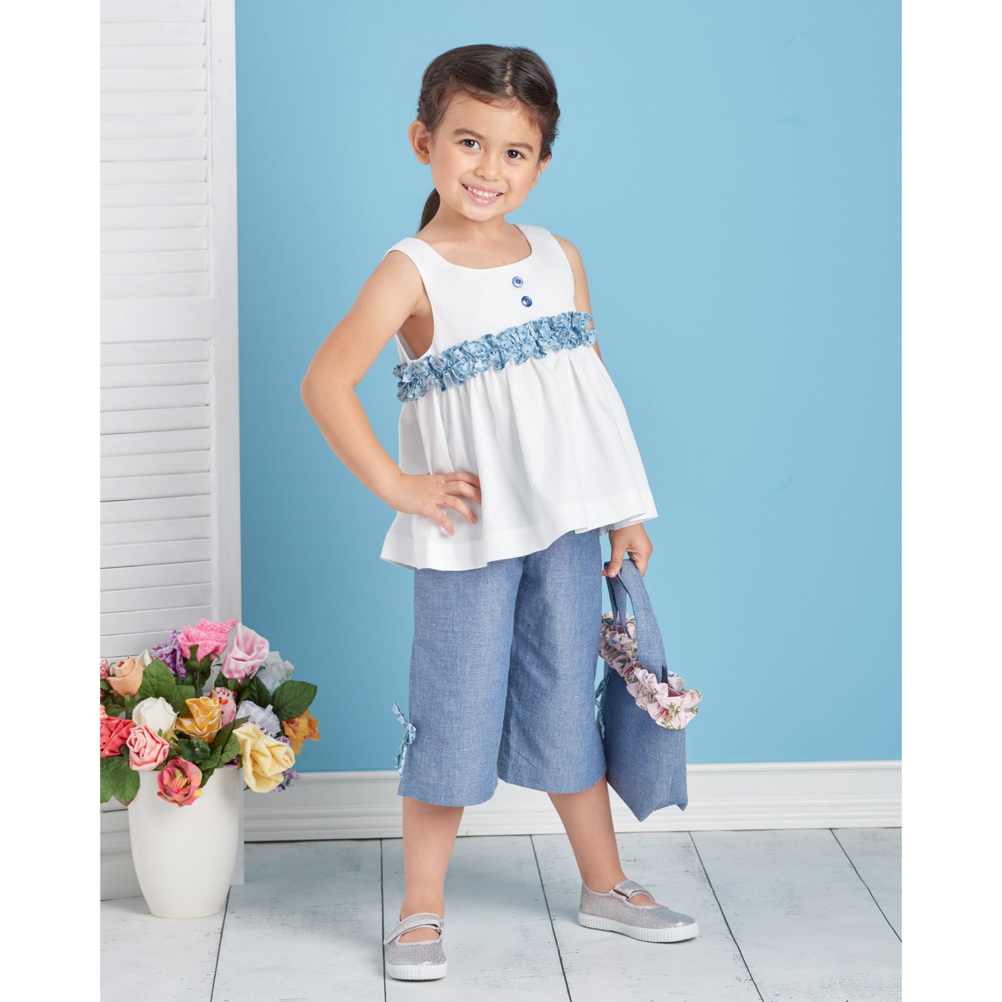 Simplicity SS9559 Child Dress, Top/Pant, Accessories
