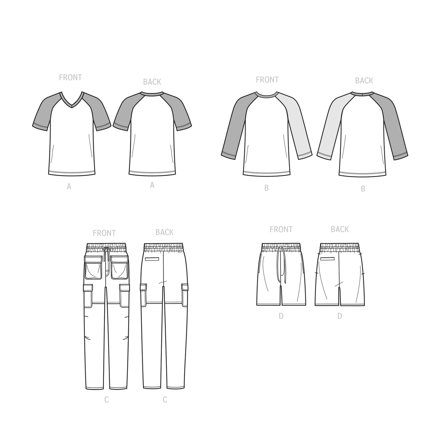 Simplicity SS9561 Boy Top, Pants, Shorts