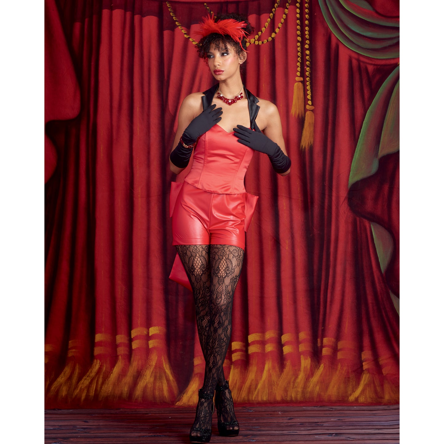 Simplicity SS9576 Corset, Sleeves, Collar, Skirt