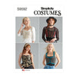 Simplicity Pattern SS9592 Misses' Corsets