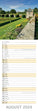 2024 Slimline Wall Calendars, Beautiful Gardens- 420x145mm