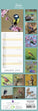 2024 Slimline Wall Calendars, Birds- 420x145mm