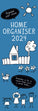 2024 Slimline Wall Calendars, Family Home Organiser- 420x145mm