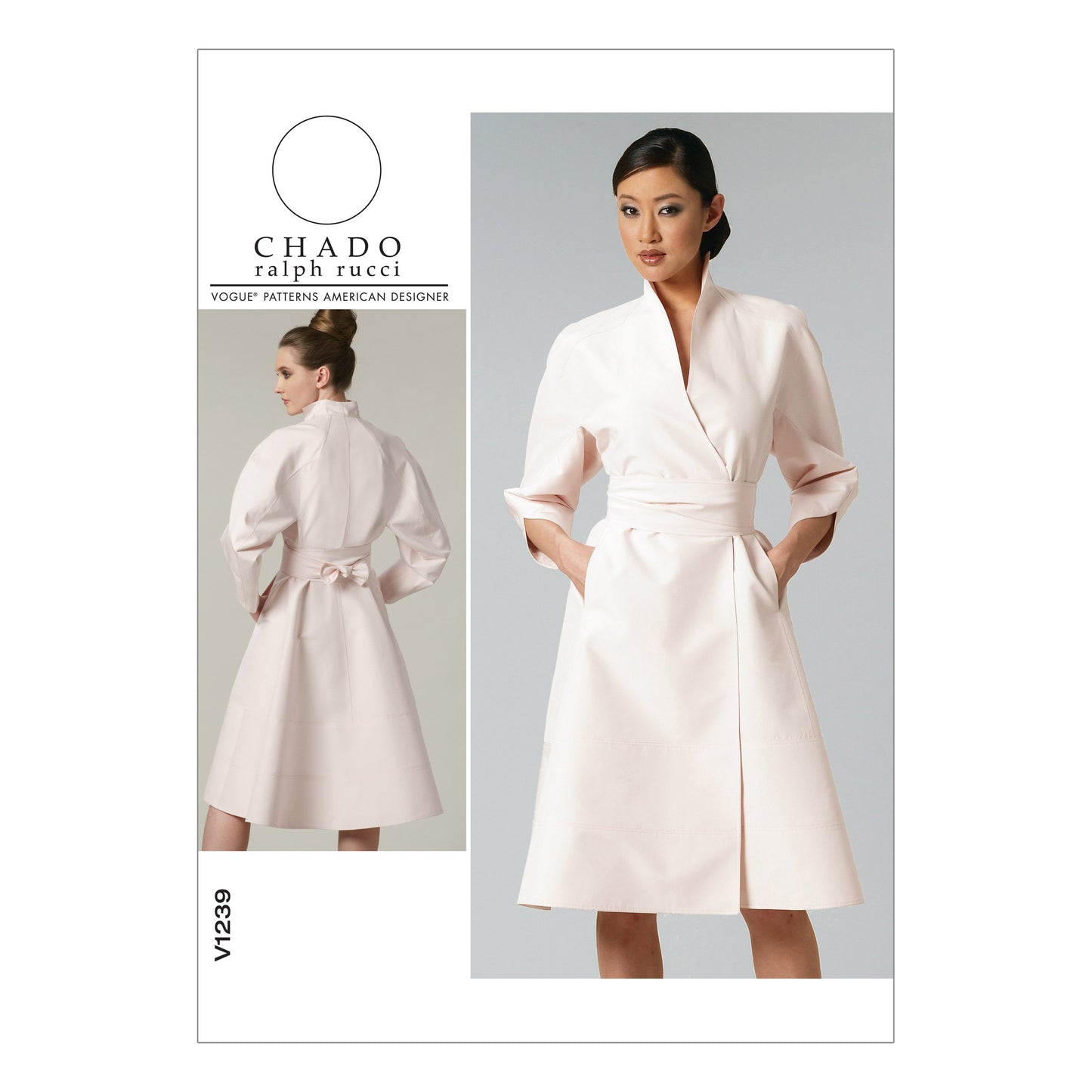 Vogue Pattern V1239 Misses' Dress and Belt