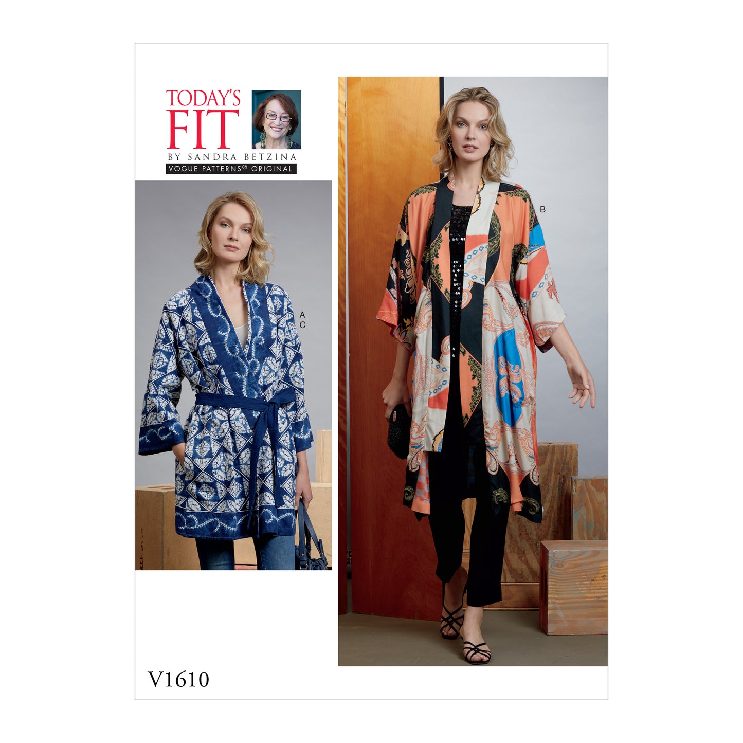 Voguepattern V1610 Misses' Kimono and Belts