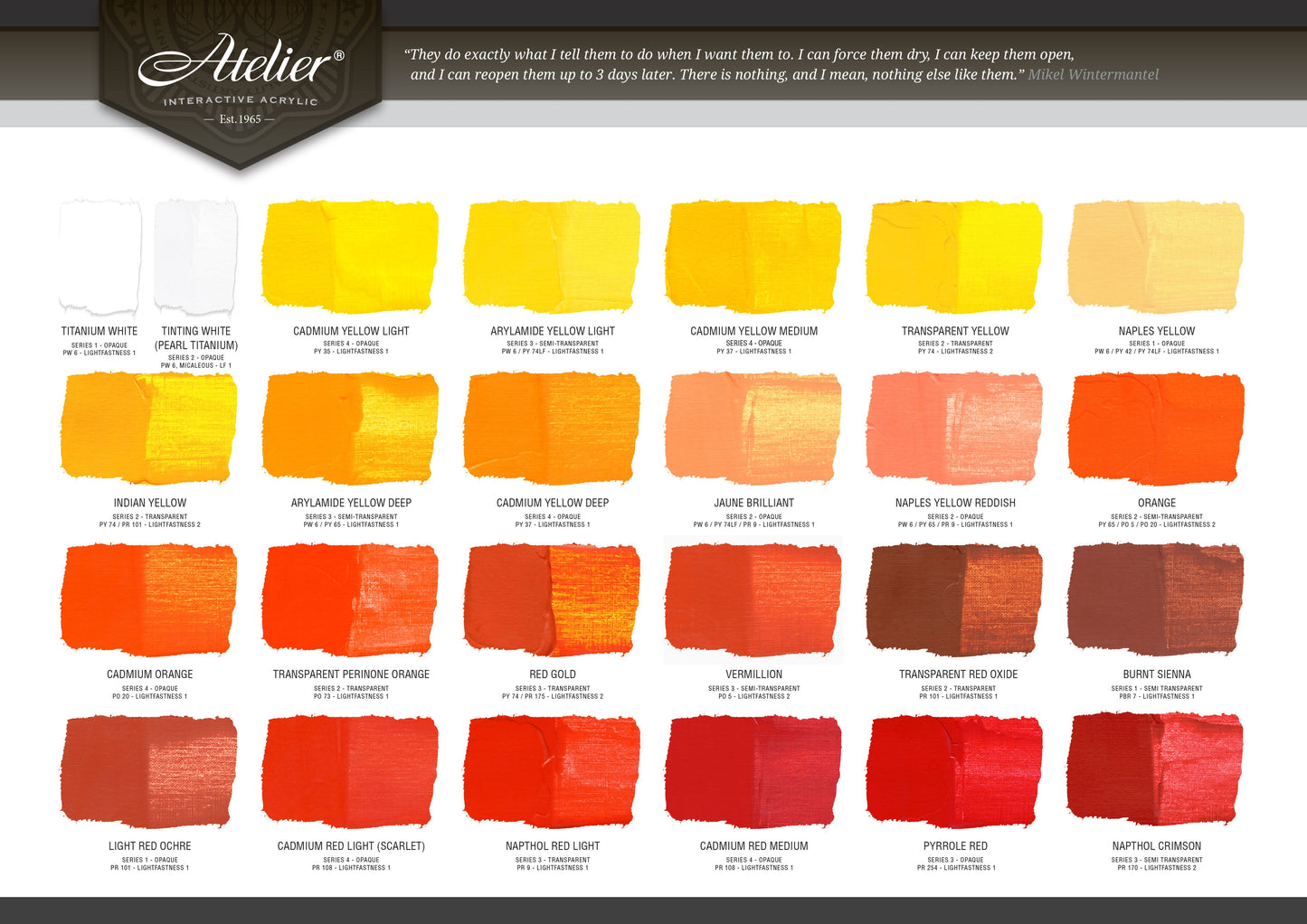 Atelier Interactive Acrylic Paint, Box of 7- 80ml