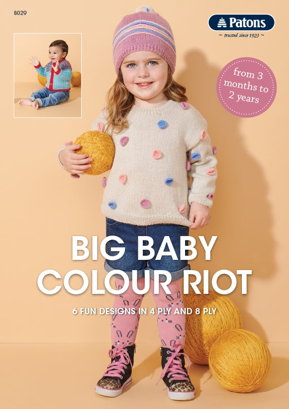 Patons Big Bay Colour Riot Pattern Book 8029 Lincraft