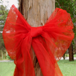 Christmas Tree Bow, Red - 5m x 180cm