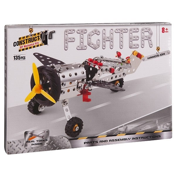 Construct It DIY Mechanical Kit, Aeroplane- 135pc