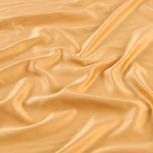 Delustered Satin Fabric, Gold- Width 150cm