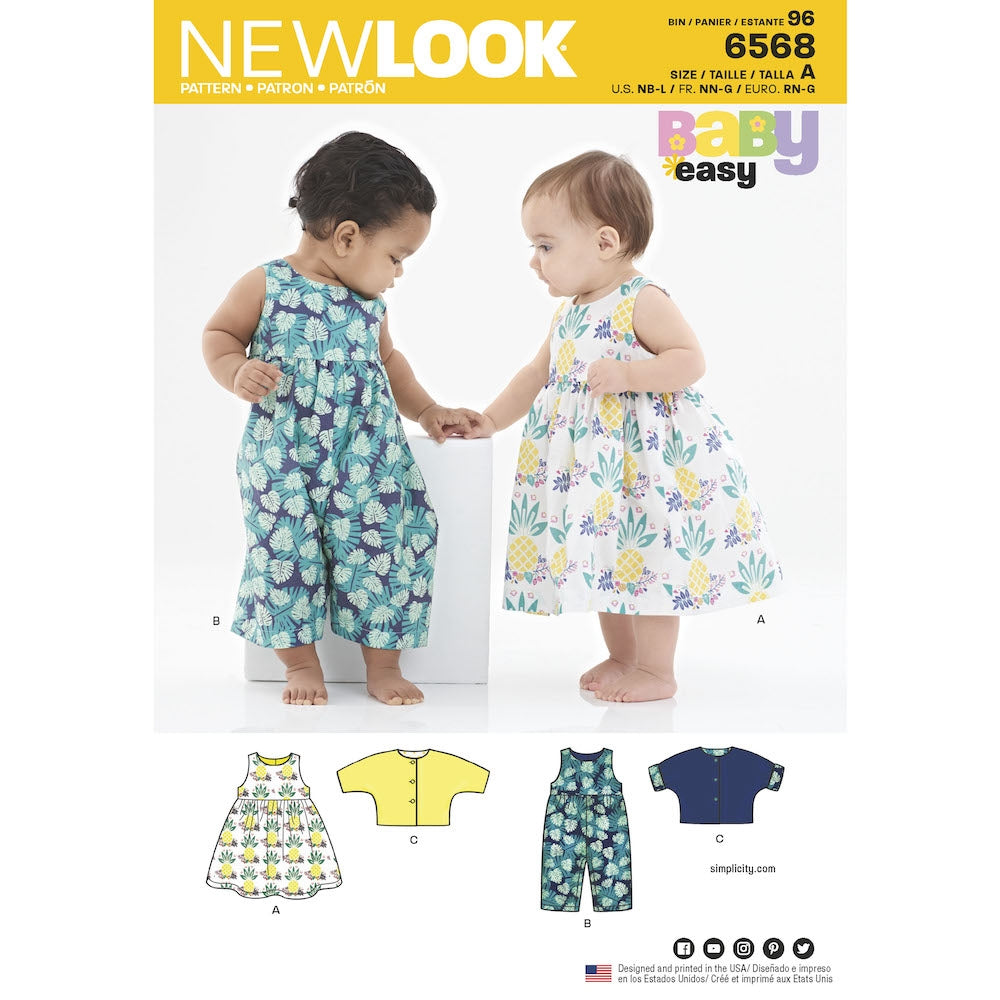 Newlook Pattern 6538 Child's Knit Leggings and Dresses – Lincraft