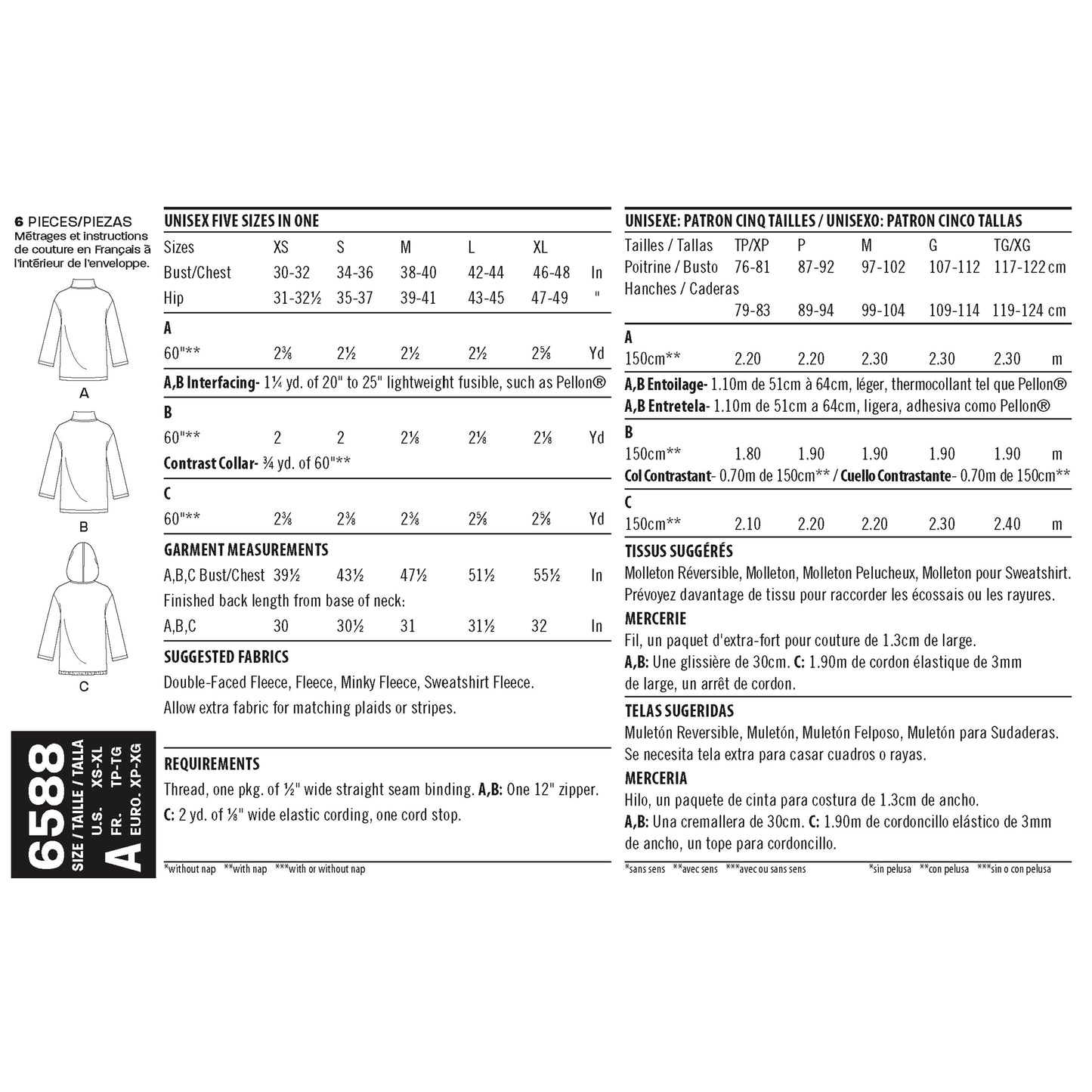 Newlook Pattern 6568 A (NB-S-M-L)