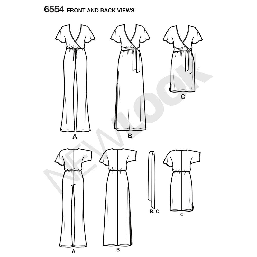 Newlook Pattern 6533 Women’s Babydoll Top with Leggings
