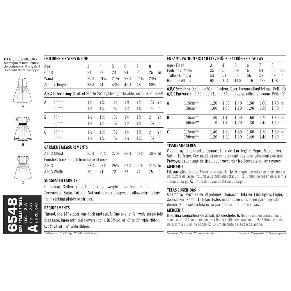 Newlook Pattern 6526 Women's Dress With Bodice Variations