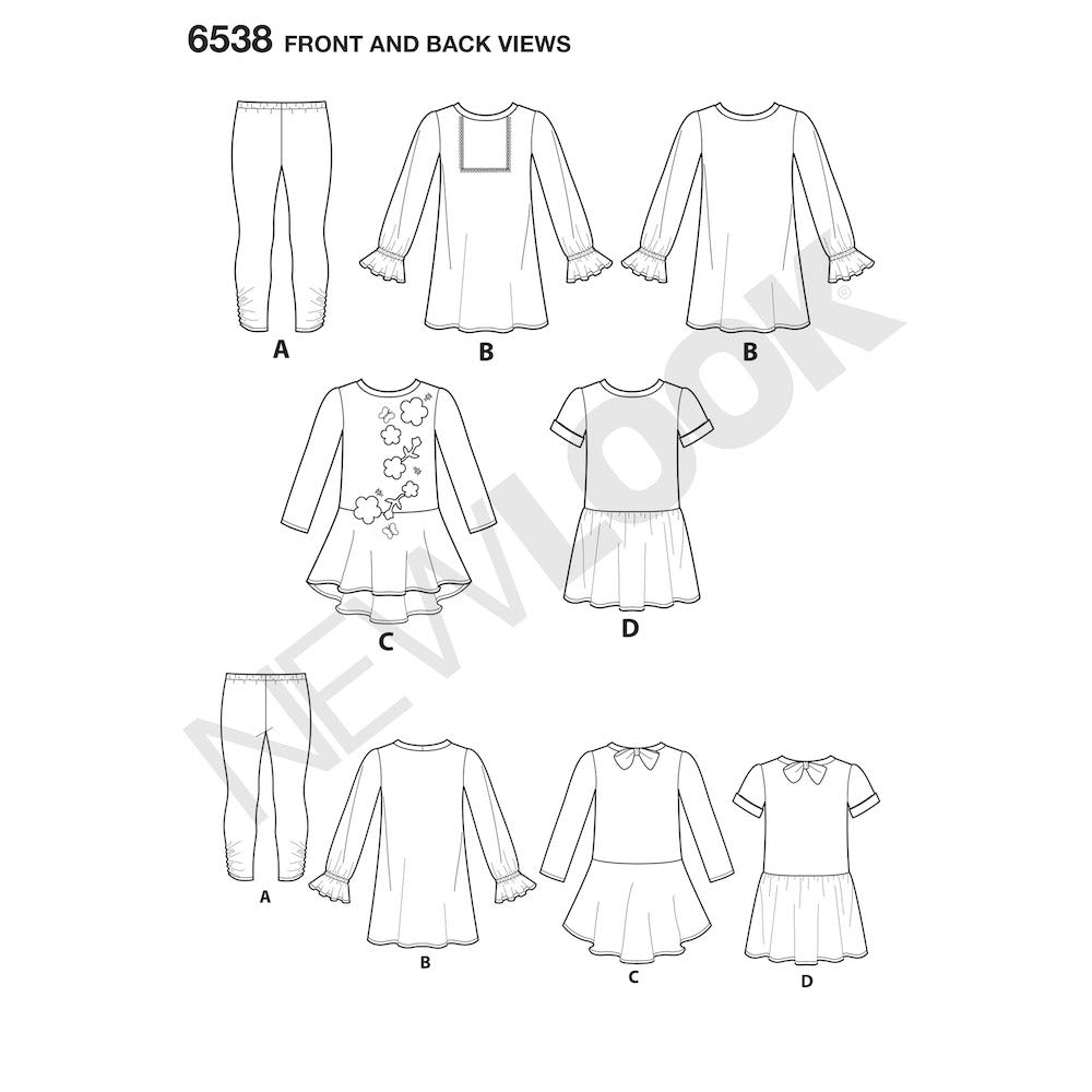 Newlook Pattern 6520 Babies' Romper and Dress with Panties