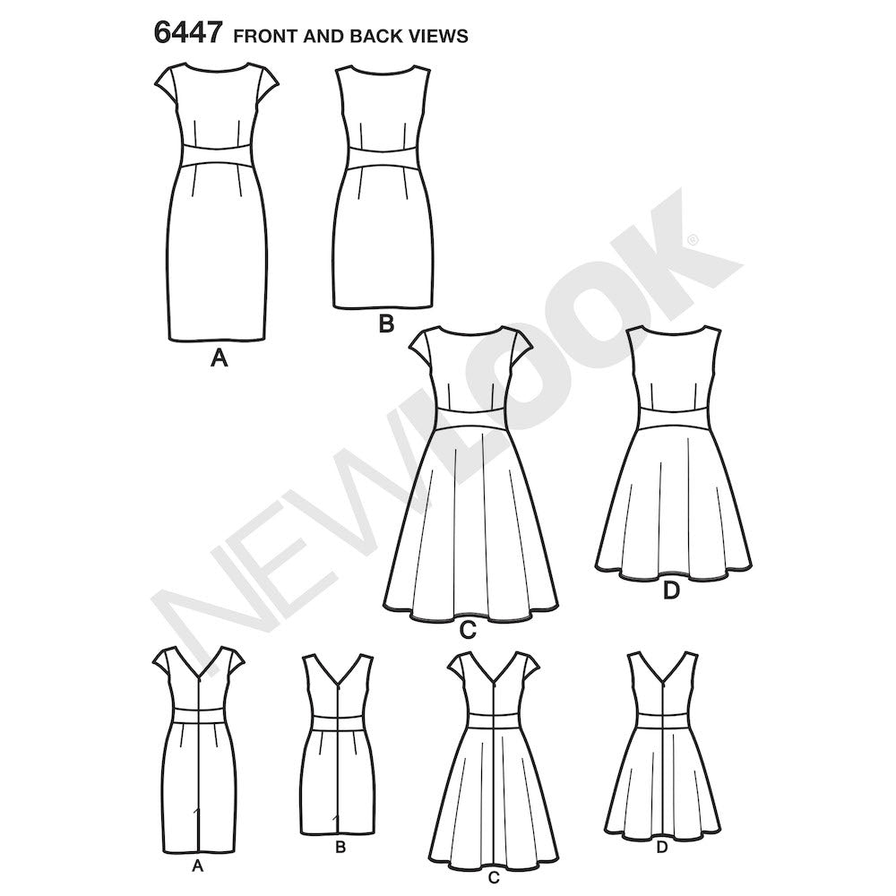 Newlook Pattern 6413 Misses' Dresses
