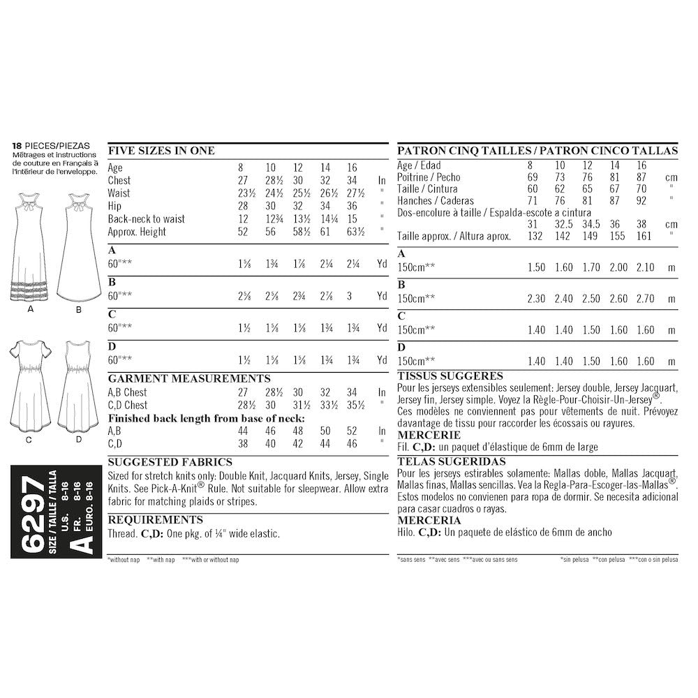 Newlook Pattern 6242 Misses' Corset Top, Pants and Skirt