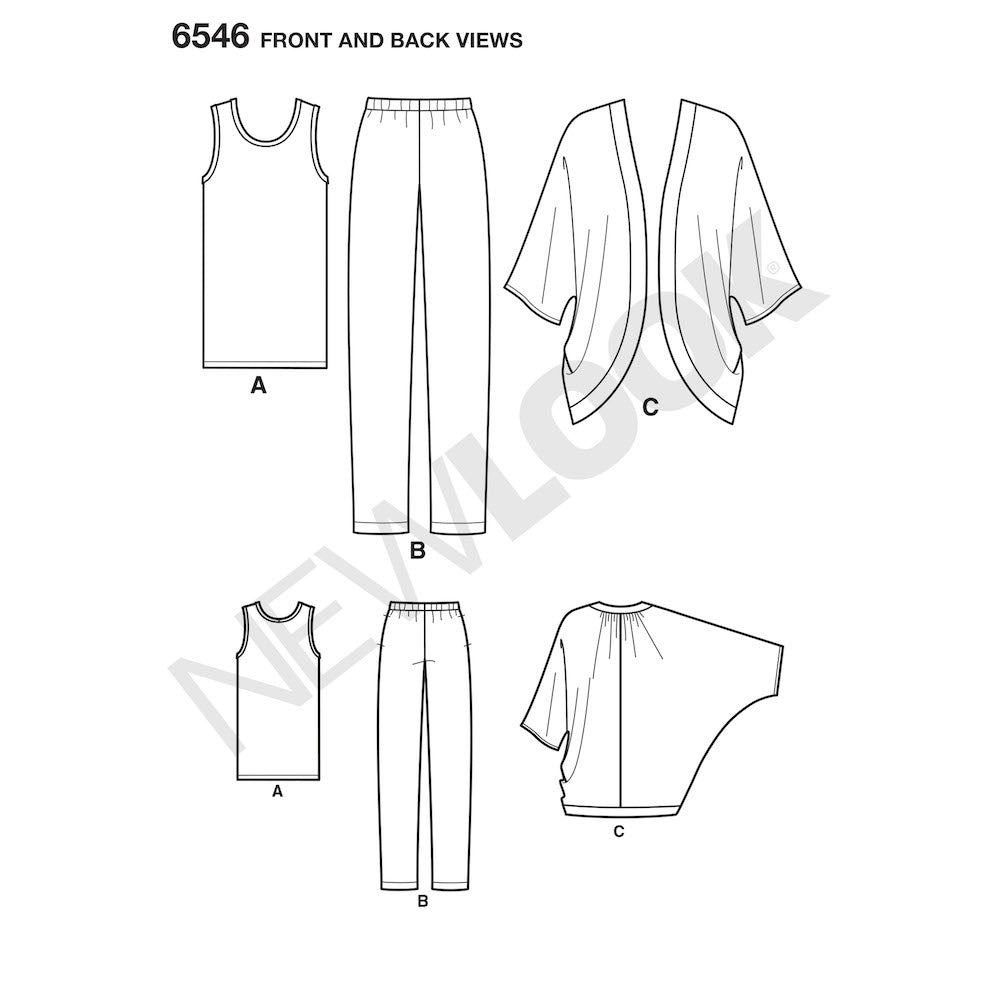 Newlook Pattern 6526 Women's Dress With Bodice Variations