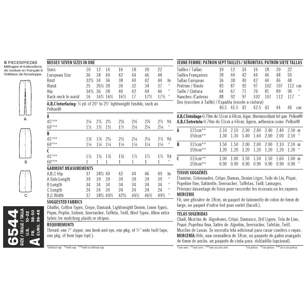 Newlook Pattern 6522 Child's and Girls' Dresses and Top