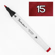 Thiscolor Double Tip Fabric Marker, 15 Geranium