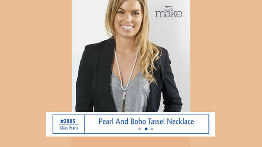 Pearl & Boho Tassle Necklace #2885