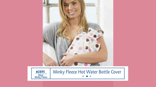 #2895 Minky Fleece Hot Water Bottle Cover