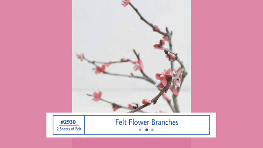 #2930 Felt Flower Branches