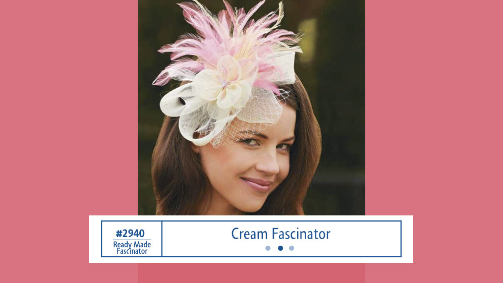 #2940 Cream Fascinator