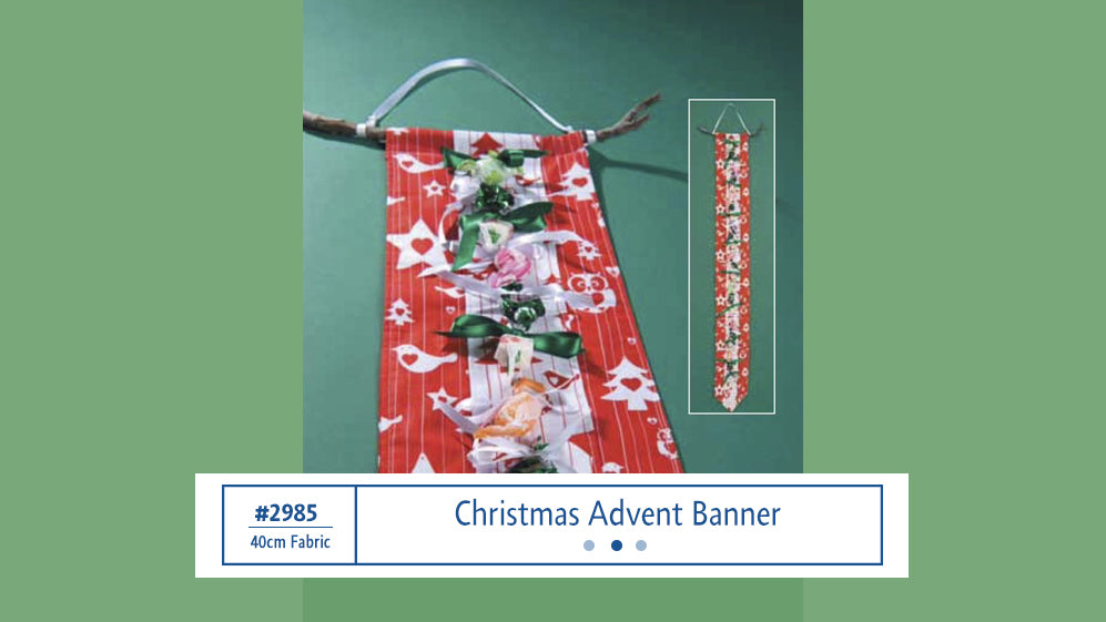 #2985 Christmas Advent Banner