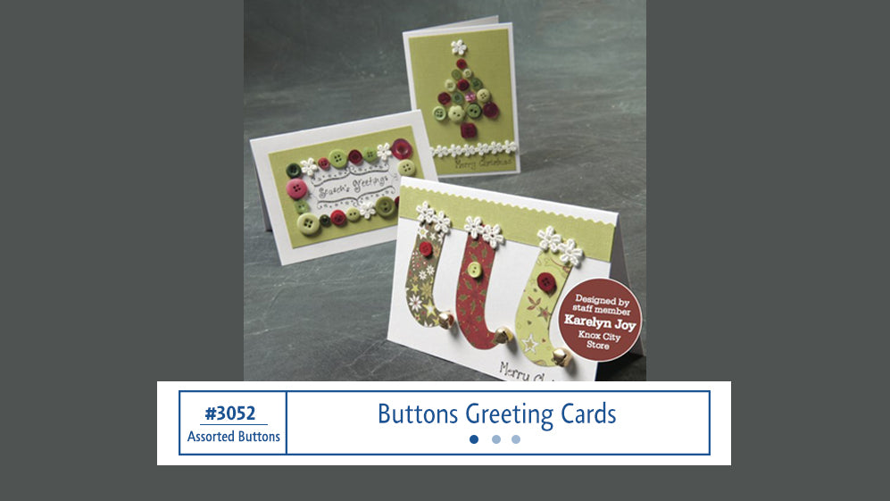 #3052 Buttons Greeting Cards