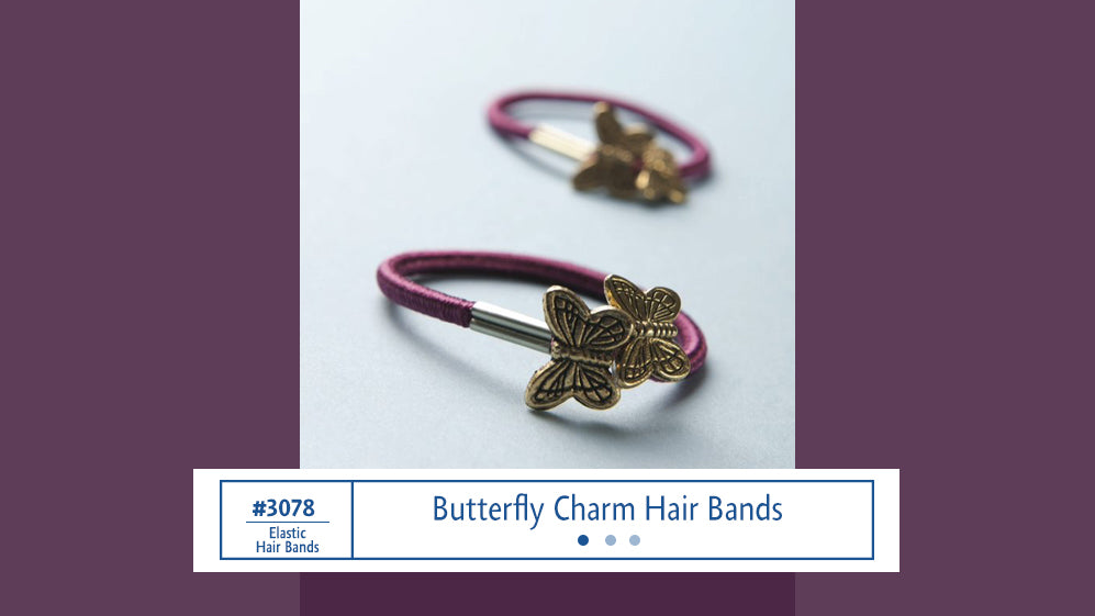 #3078 Butterfly Charm Hair Bands