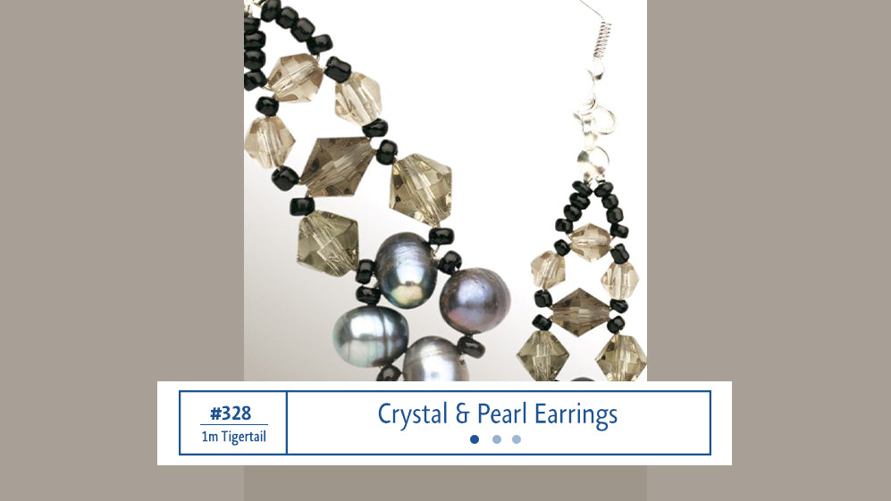 #328 Crystal & Pearl Earrings