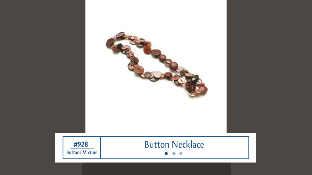 #928 Button Necklace