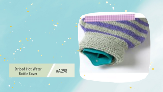 A298 Striped Hot Water Bottle Cover