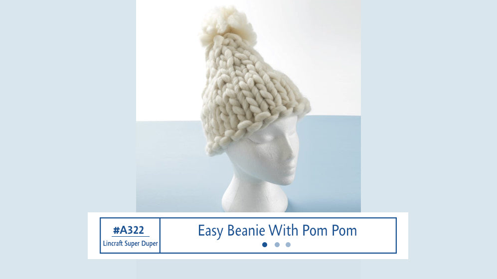 A322 Easy Beanie With Pom Pom