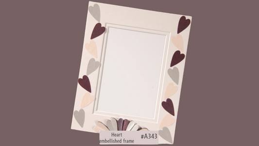 A343 Heart Embellished Frame