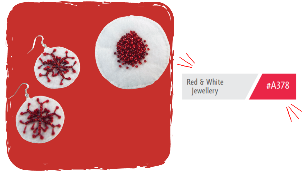 A378 Red & White Jewellery