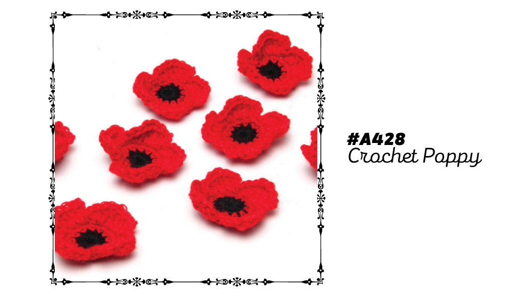 A428 Crochet Poppy