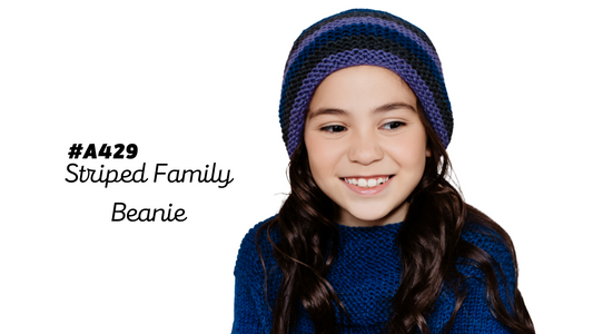 A429 Striped Family Beanie