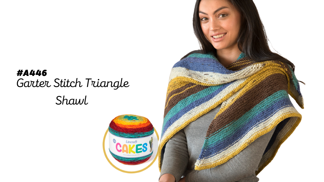 A446 Garter Stitch Triangle Shawl