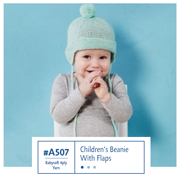 A507 Children's Beanie With Flaps